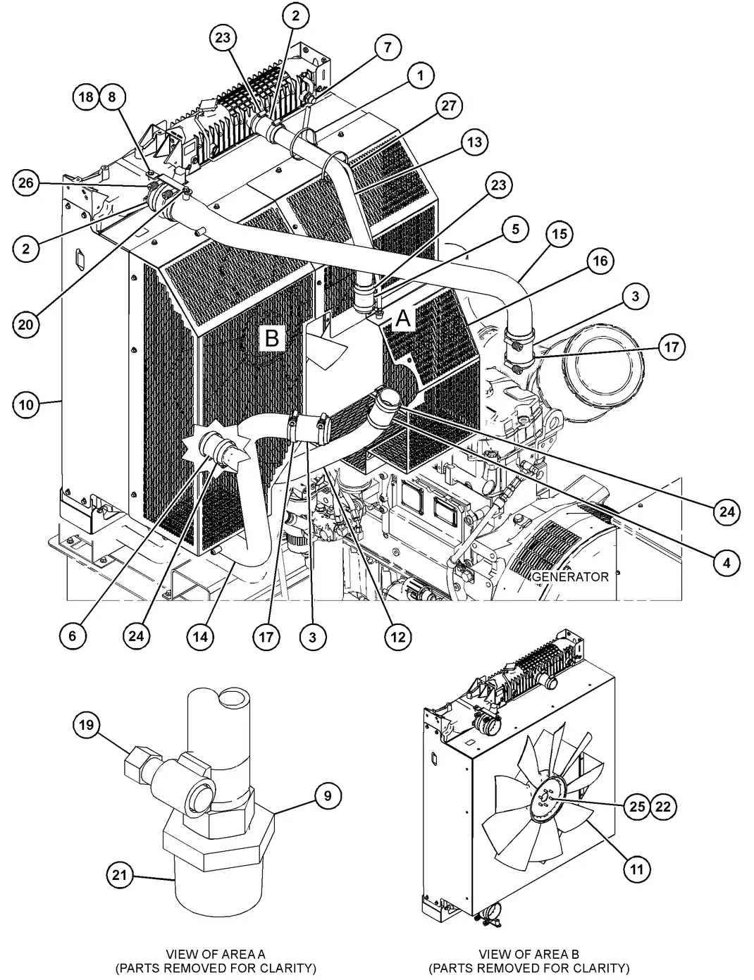 C9 · COOLING SYSTEM · 463-3670 CAT parts diagram