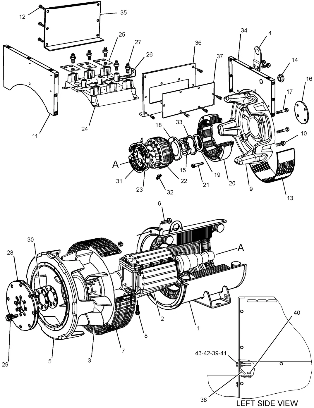 C9 · GENERATORS · 235-1211 CAT parts diagram
