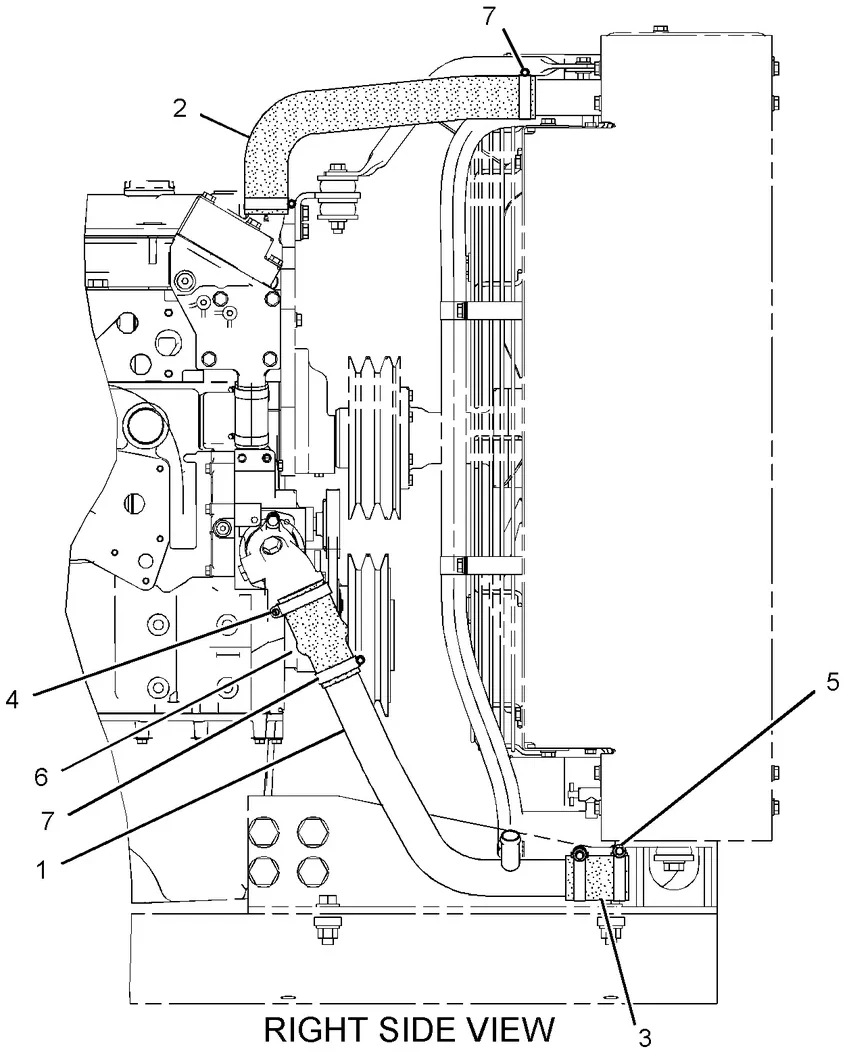 C9 · COOLING SYSTEM · 253-7173 CAT parts diagram