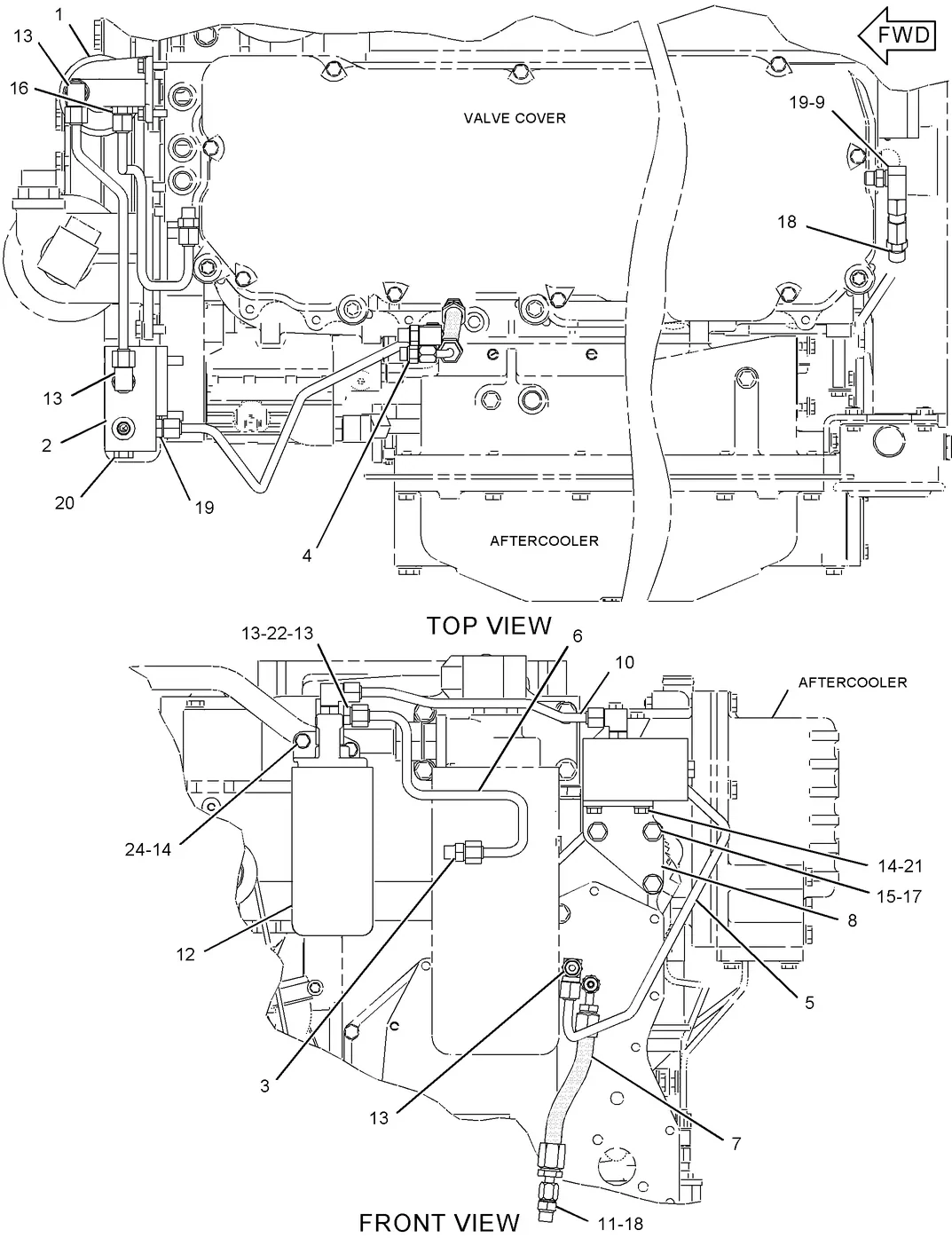 C9 · FUEL SYSTEM · 197-6007 CAT parts diagram