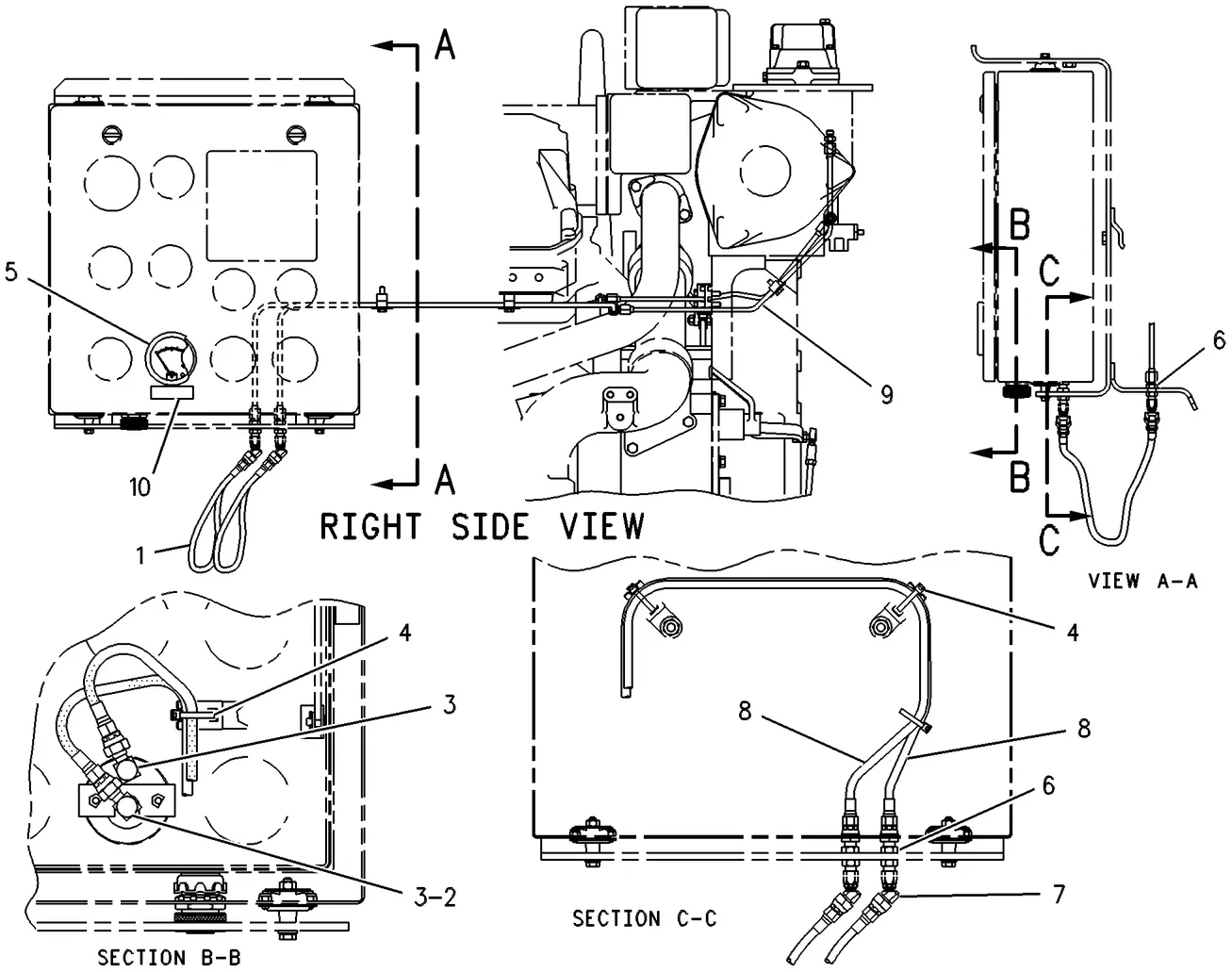 G3508 · LUBRICATION SYSTEM · 130-8164 CAT parts diagram
