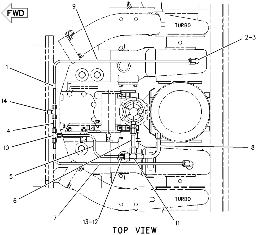 G3508 · COOLING SYSTEM · 121-3119 CAT parts diagram