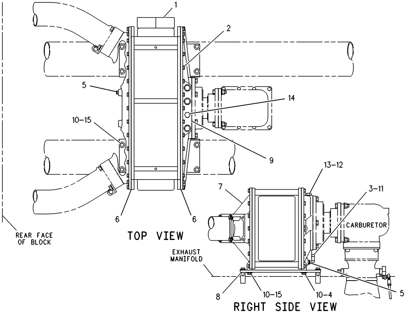 G3508 · AIR INLET AND EXHAUST SYSTEM · 152-5705 CAT parts diagram