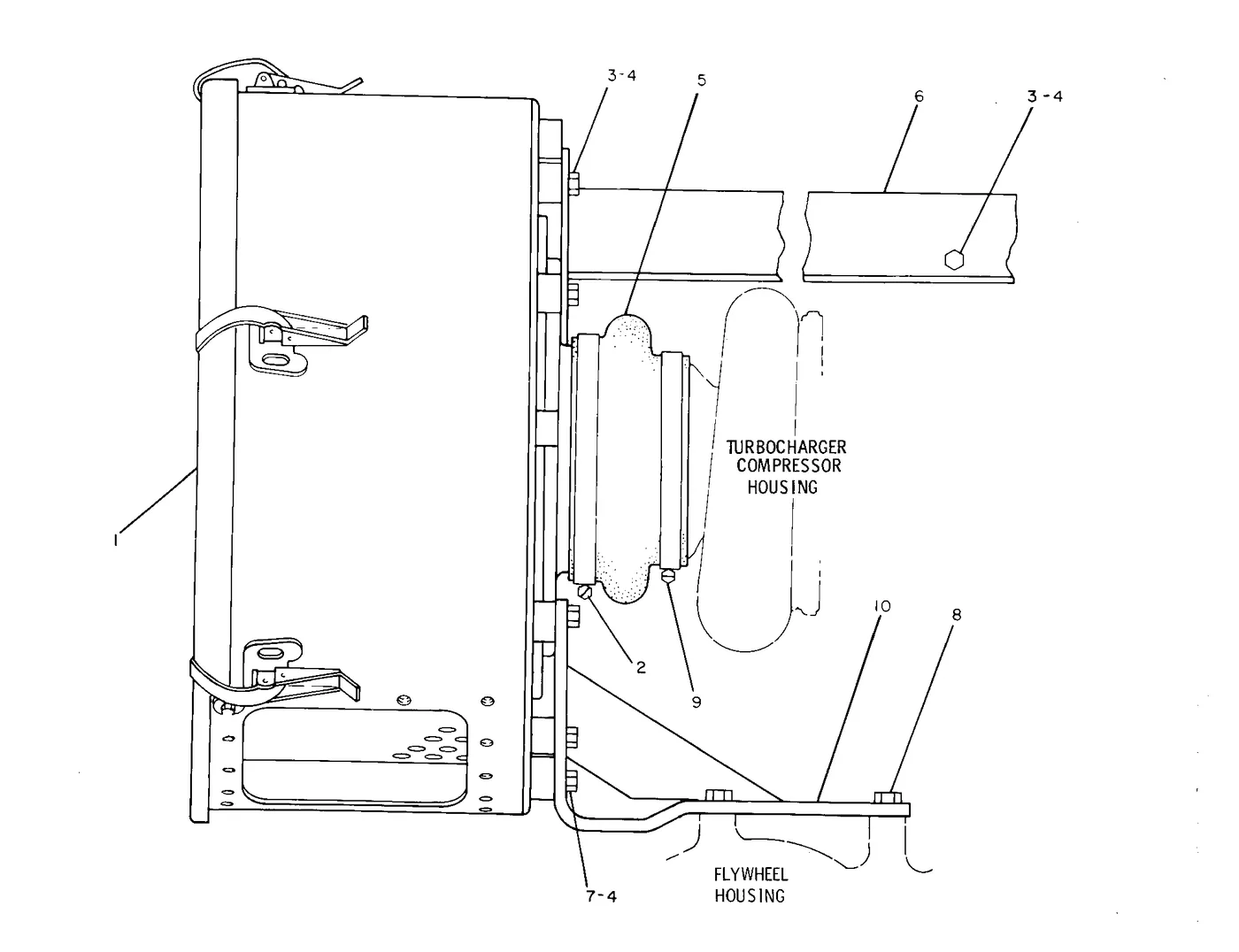 G3508 · AIR INLET AND EXHAUST SYSTEM · 133-7396