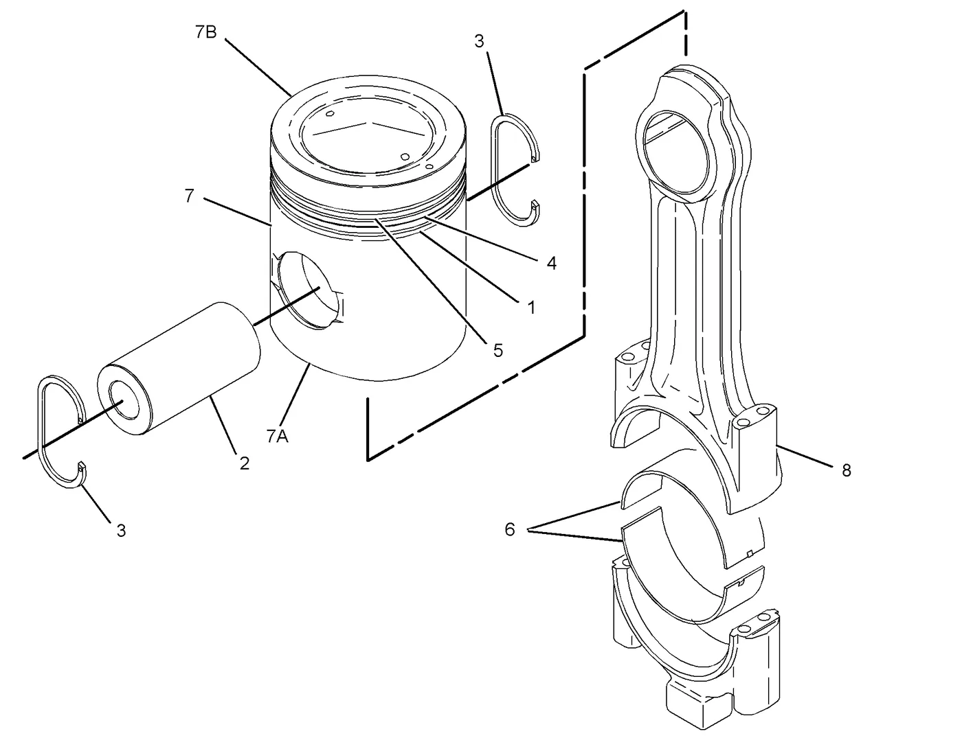 G3608 · BASIC ENGINE · 192-7870 CAT parts diagram