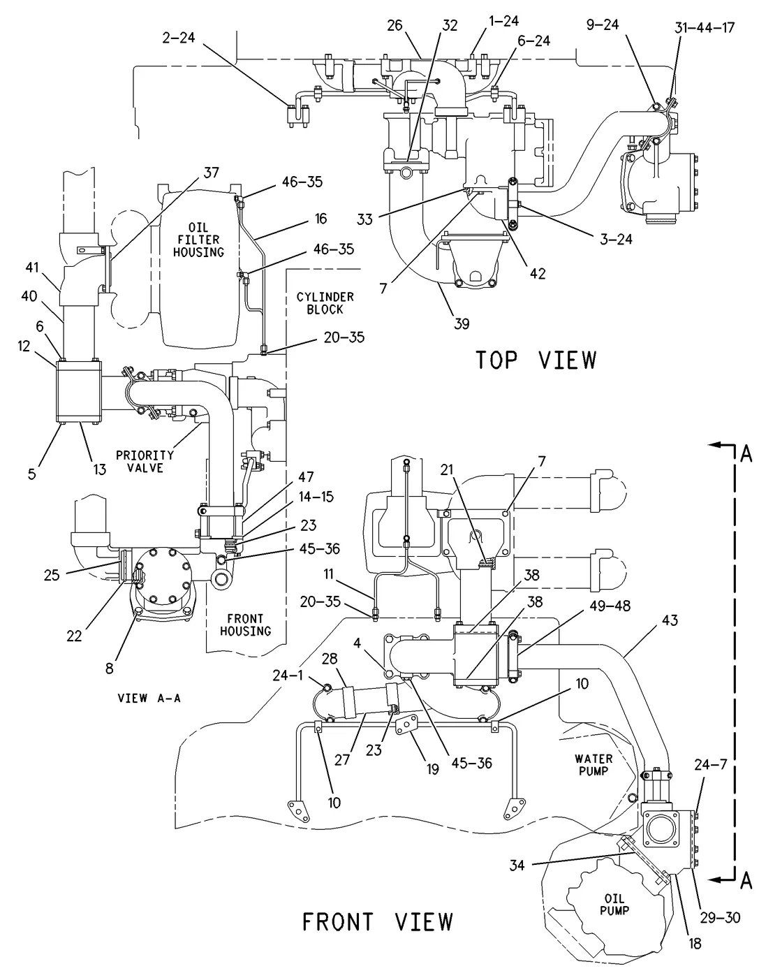 G3608 · LUBRICATION SYSTEM · 106-5652 CAT parts diagram
