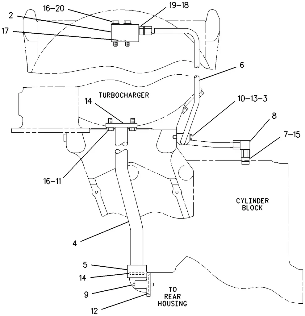 G3608 · LUBRICATION SYSTEM · 113-4199 CAT parts diagram