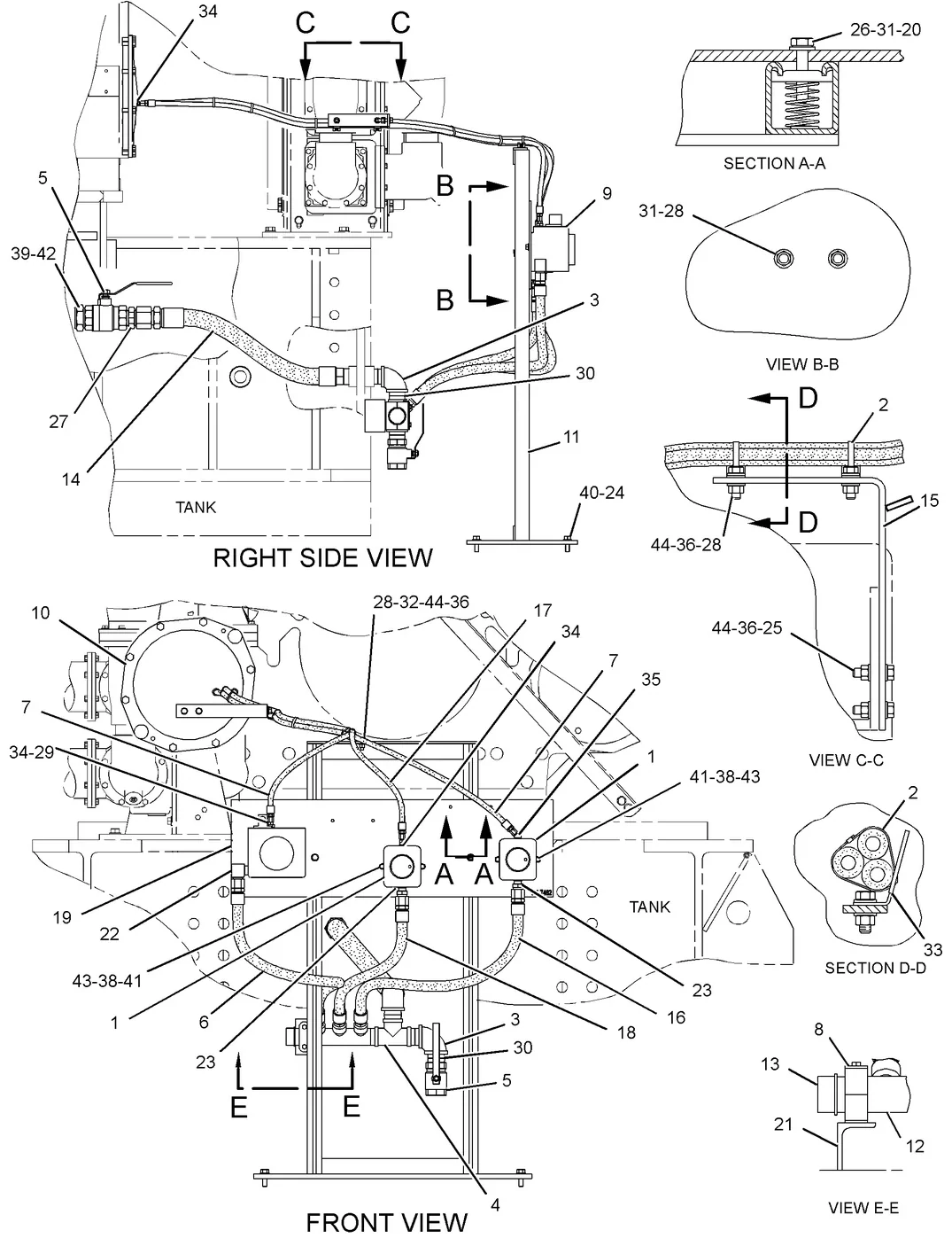G3608 · LUBRICATION SYSTEM · 164-5989 CAT parts diagram