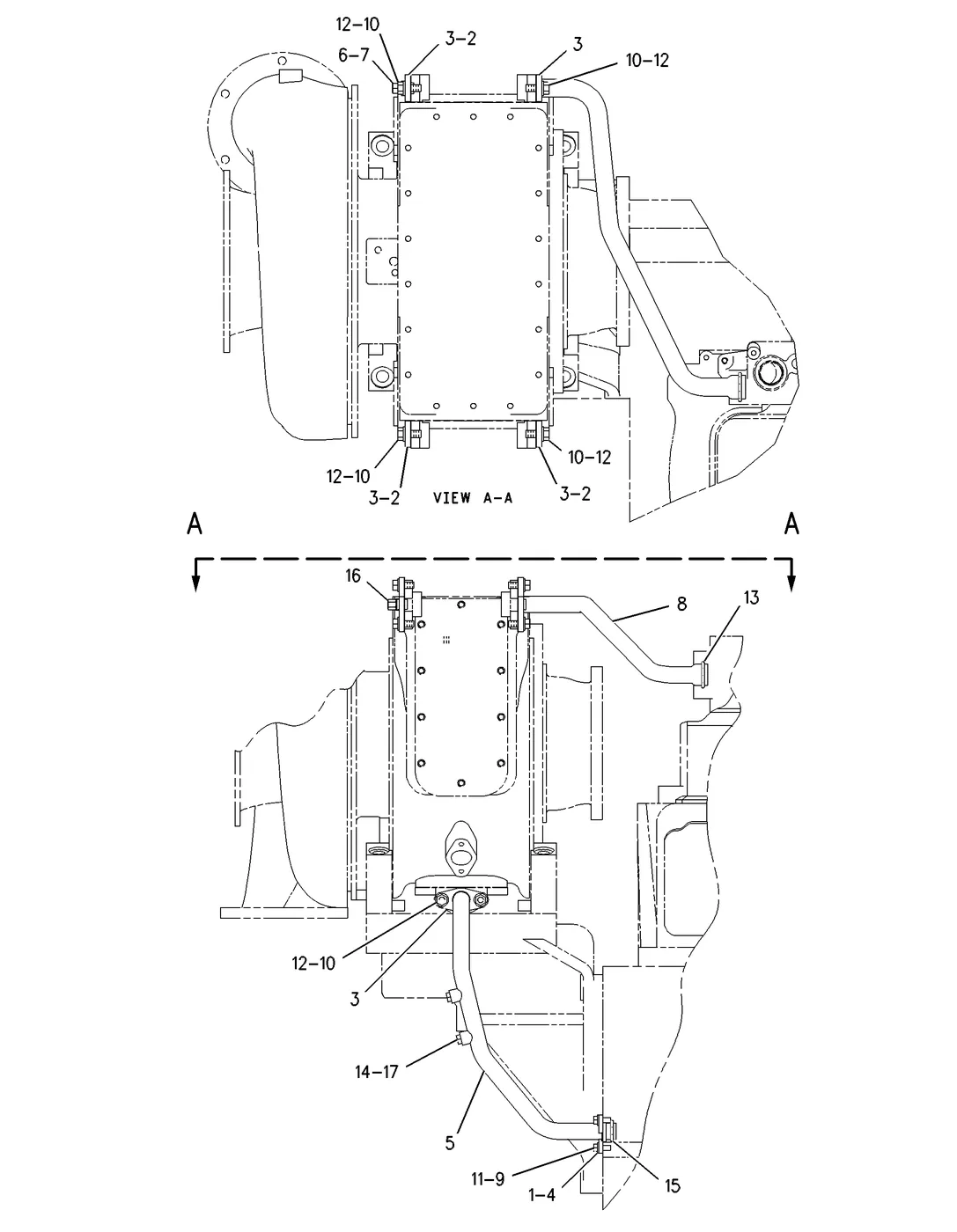 G3608 · COOLING SYSTEM · 142-2056 CAT parts diagram