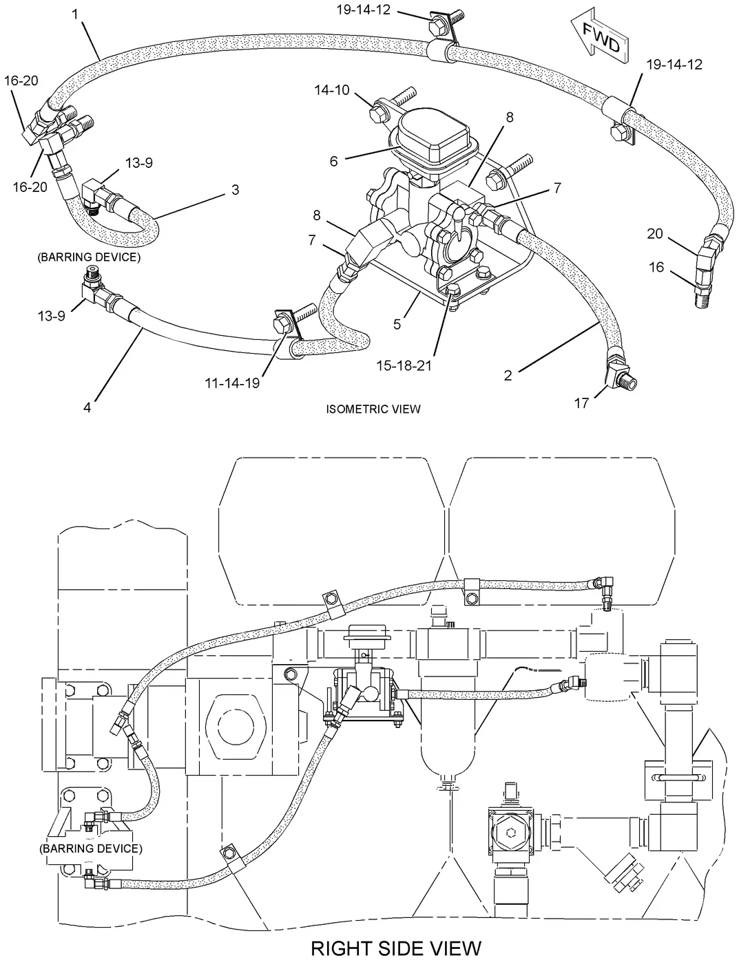G3608 · AIR INLET AND EXHAUST SYSTEM · 219-2857 CAT parts diagram