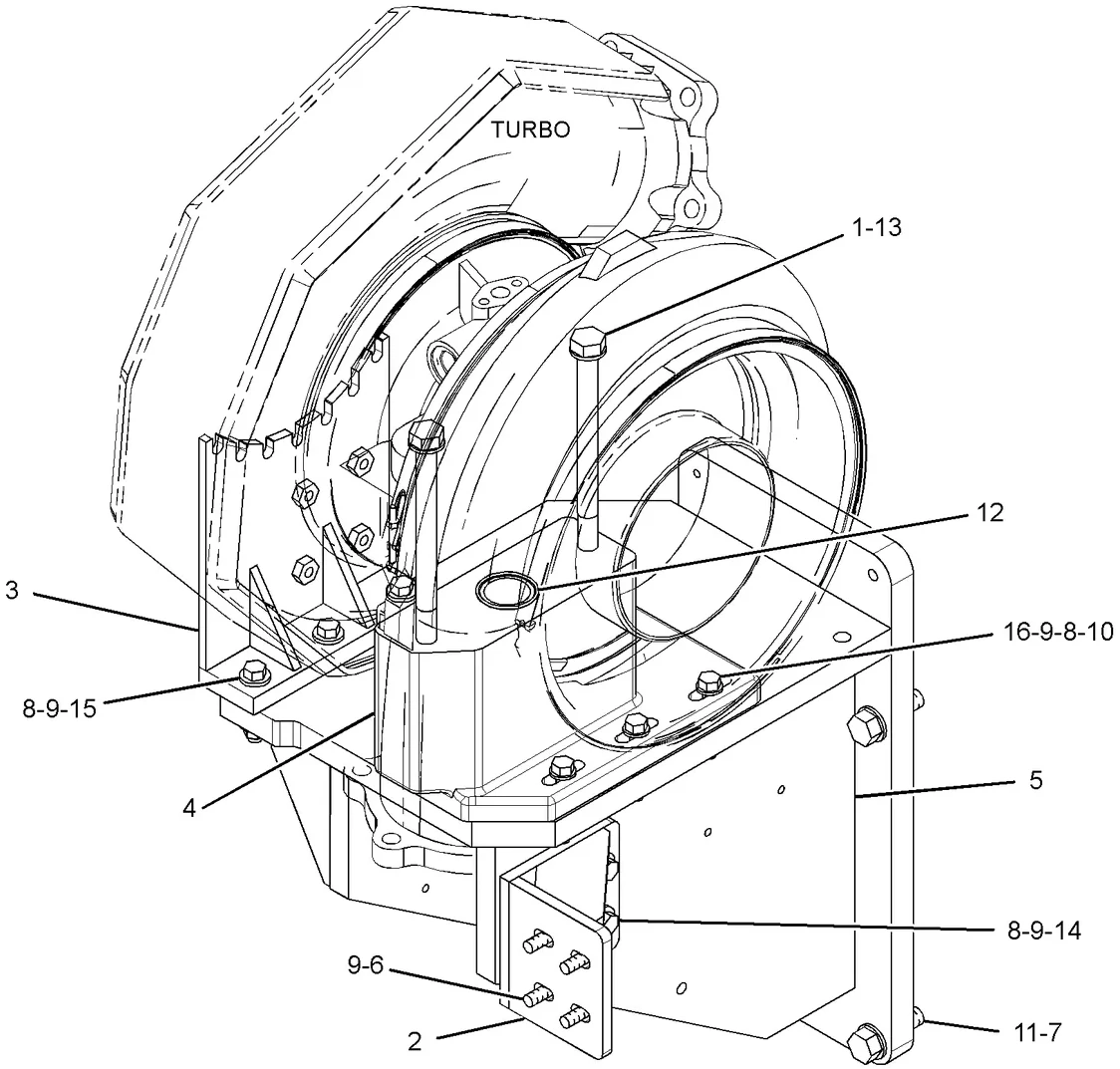 G3608 · AIR INLET AND EXHAUST SYSTEM · 145-5655 CAT parts diagram