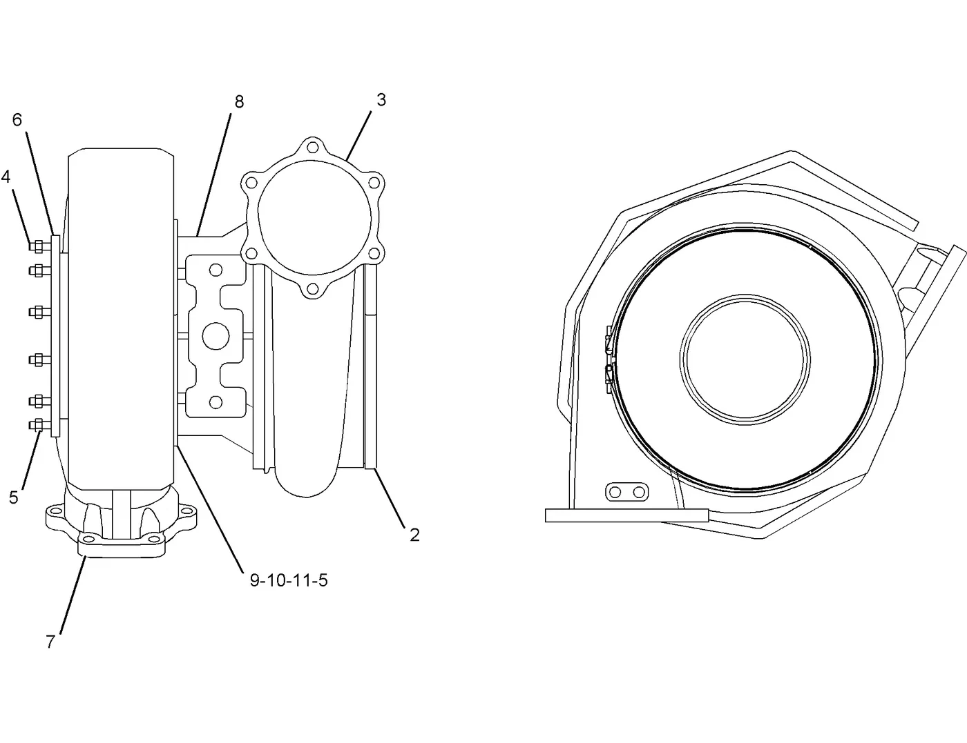 G3608 · AIR INLET AND EXHAUST SYSTEM · 228-7328 CAT parts diagram