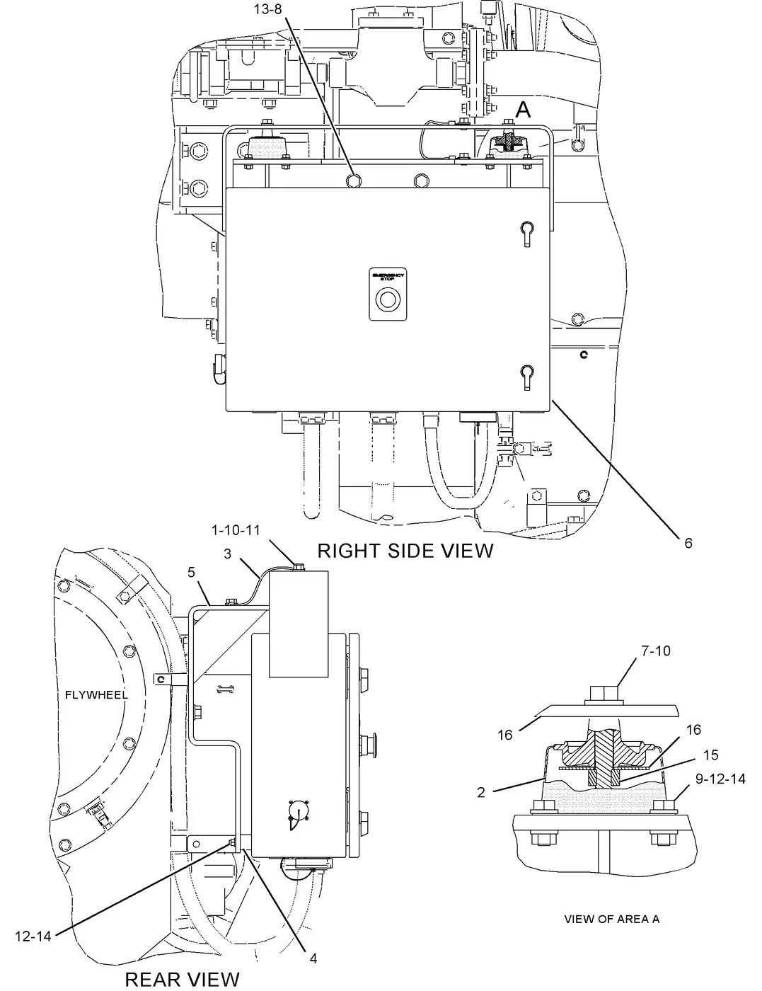 G3608 · ELECTRICAL AND STARTING SYSTEM · 213-6282 CAT parts diagram