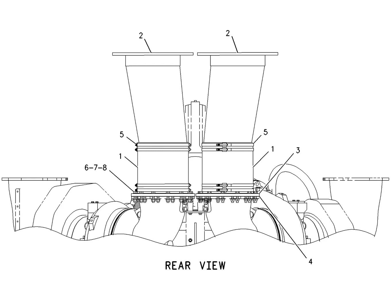 G3612 · AIR INLET AND EXHAUST SYSTEM · 202-3227 CAT parts diagram