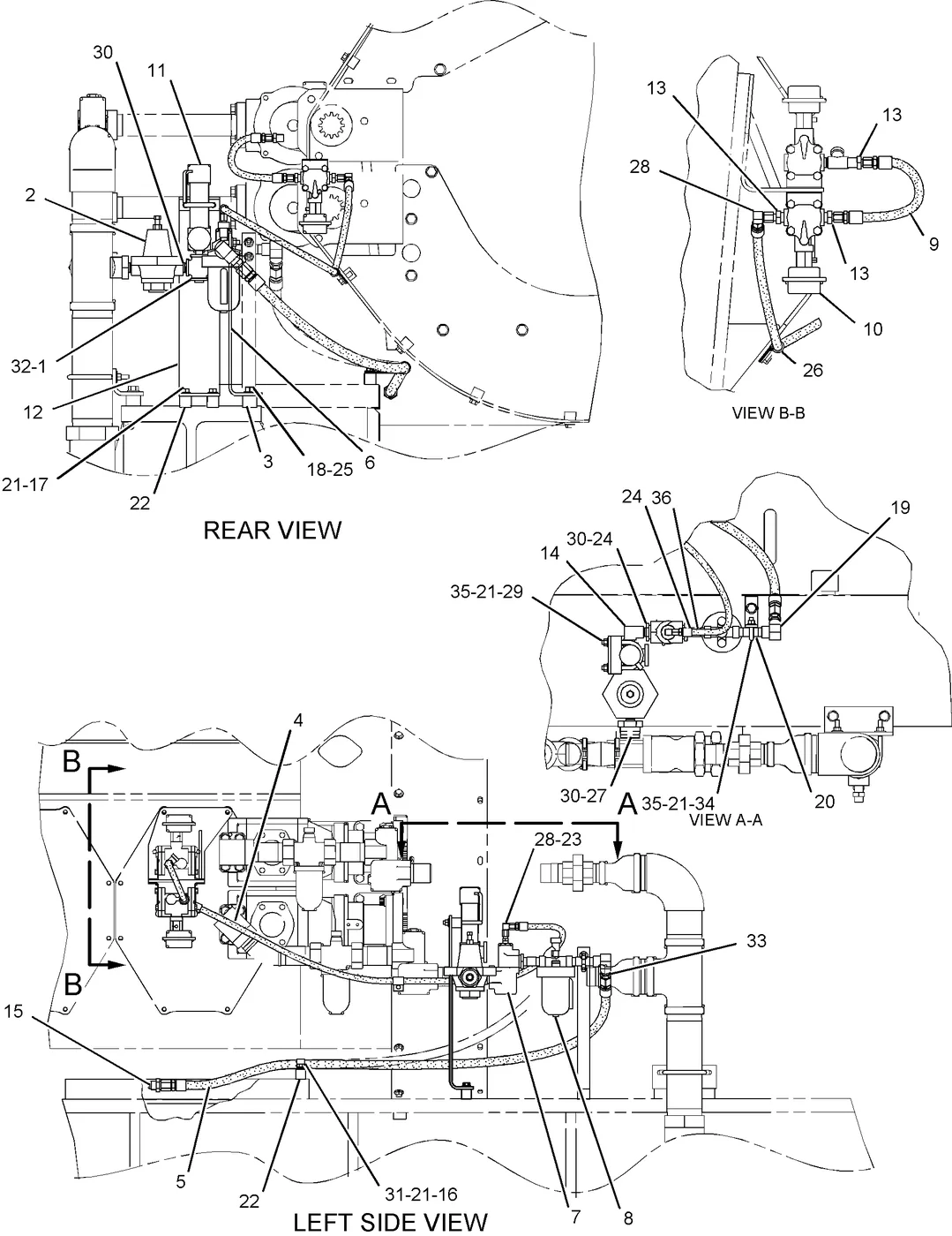 G3612 · AIR INLET AND EXHAUST SYSTEM · 216-8696 CAT parts diagram