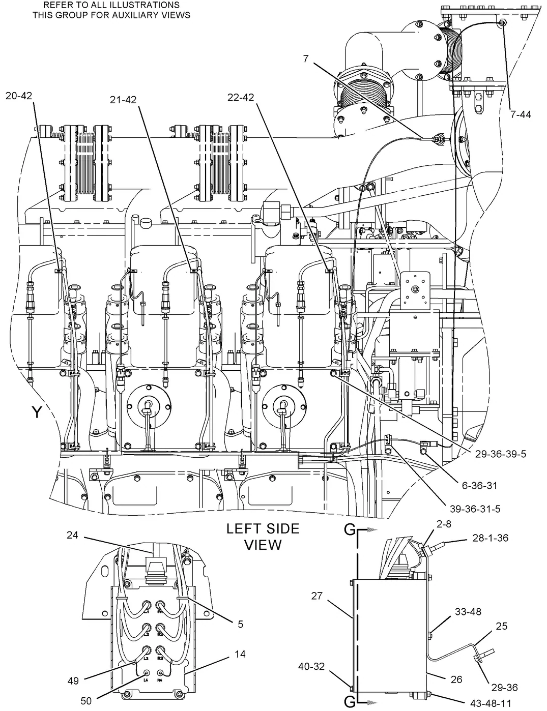 G3612 · ELECTRICAL AND STARTING SYSTEM · 195-6245 CAT parts diagram