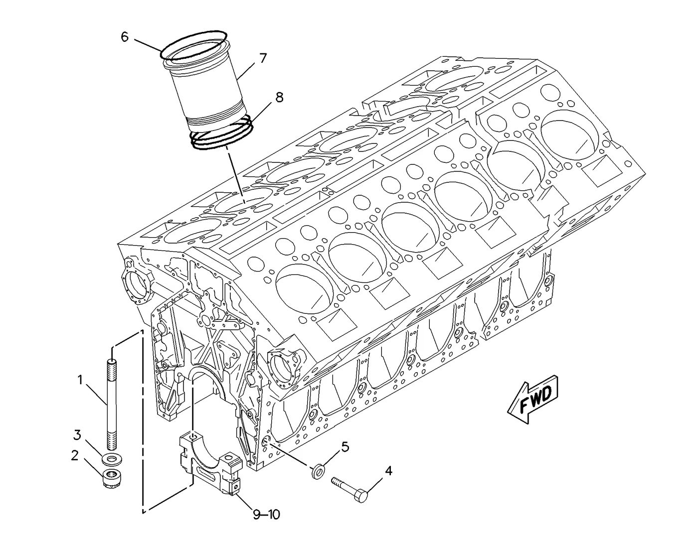 G3612 8T9047 parts diagram