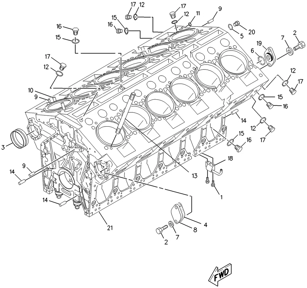 G3612 · BASIC ENGINE · 153-2958 CAT parts diagram