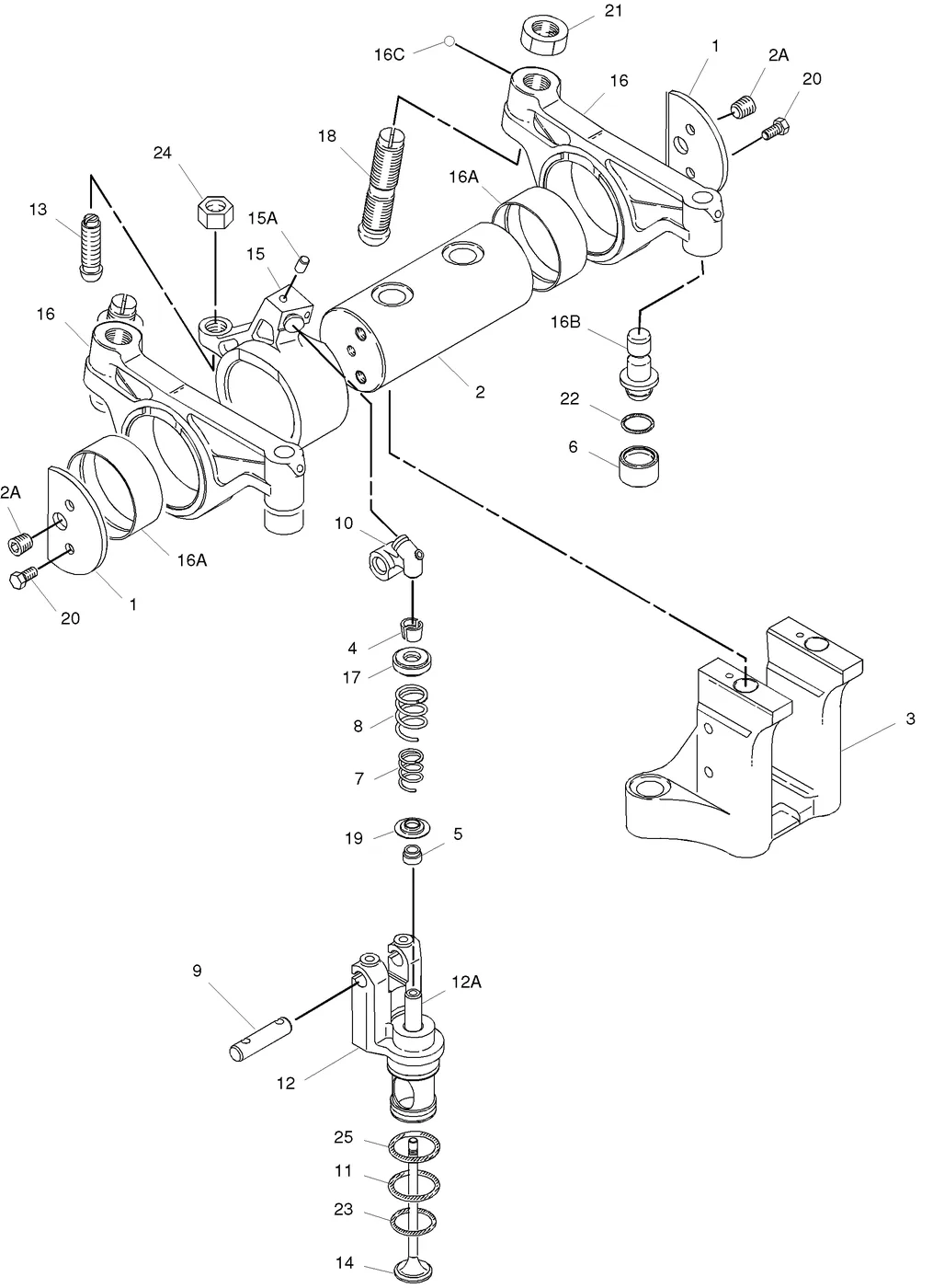 G3616 · BASIC ENGINE · 104-4837 CAT parts diagram