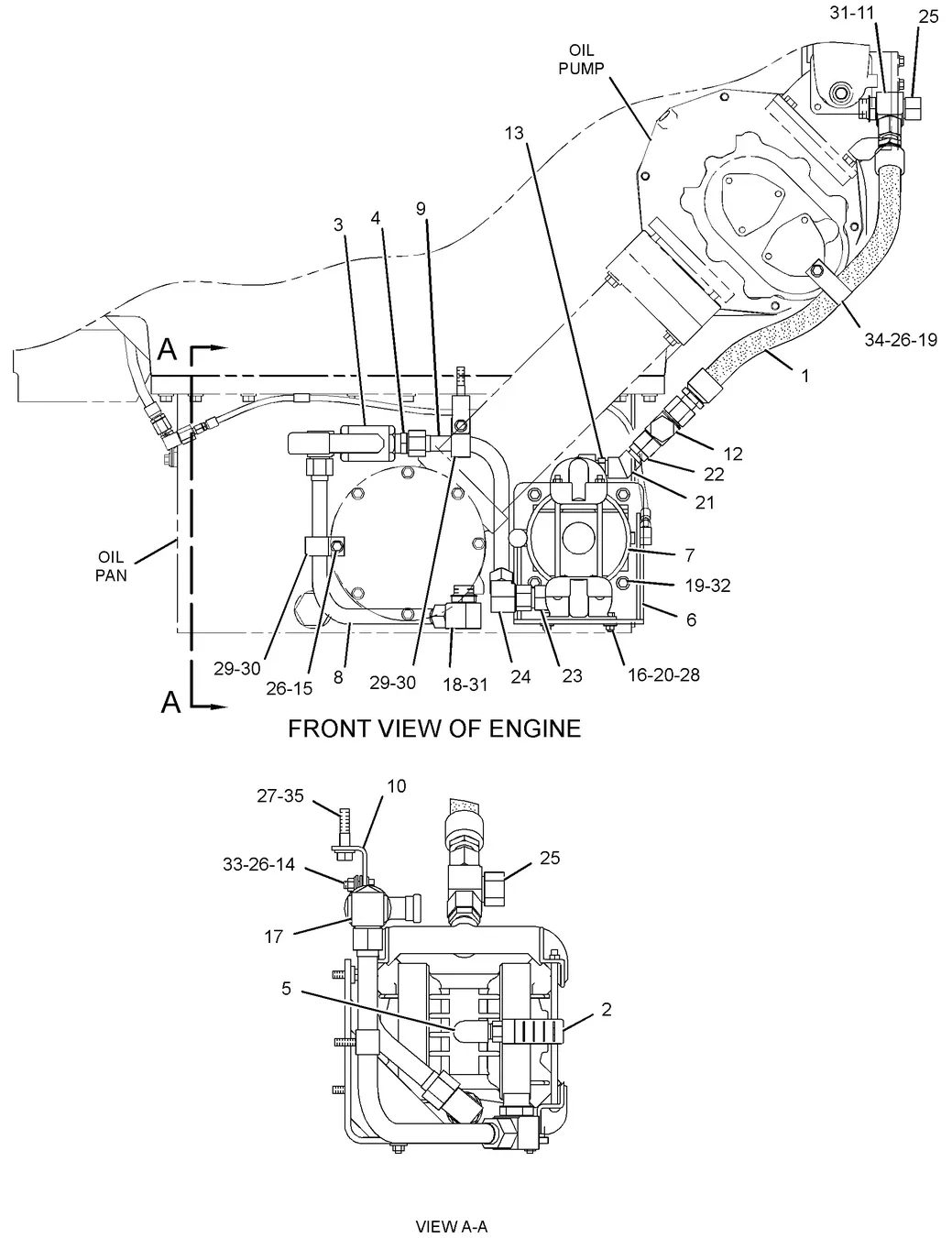G3616 · LUBRICATION SYSTEM · 281-4163 CAT parts diagram