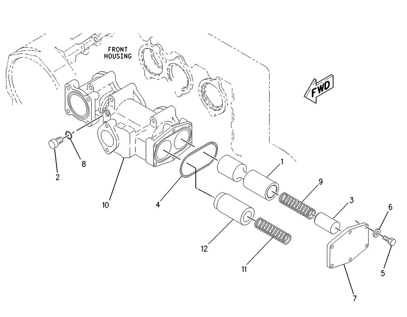 G3616 · LUBRICATION SYSTEM · 122-4261 CAT parts diagram