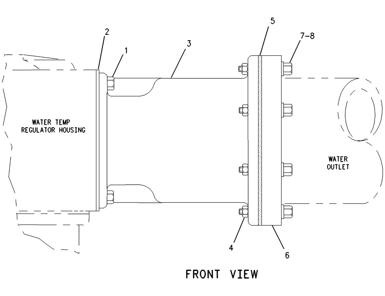 G3616 · COOLING SYSTEM · 122-4261 CAT parts diagram