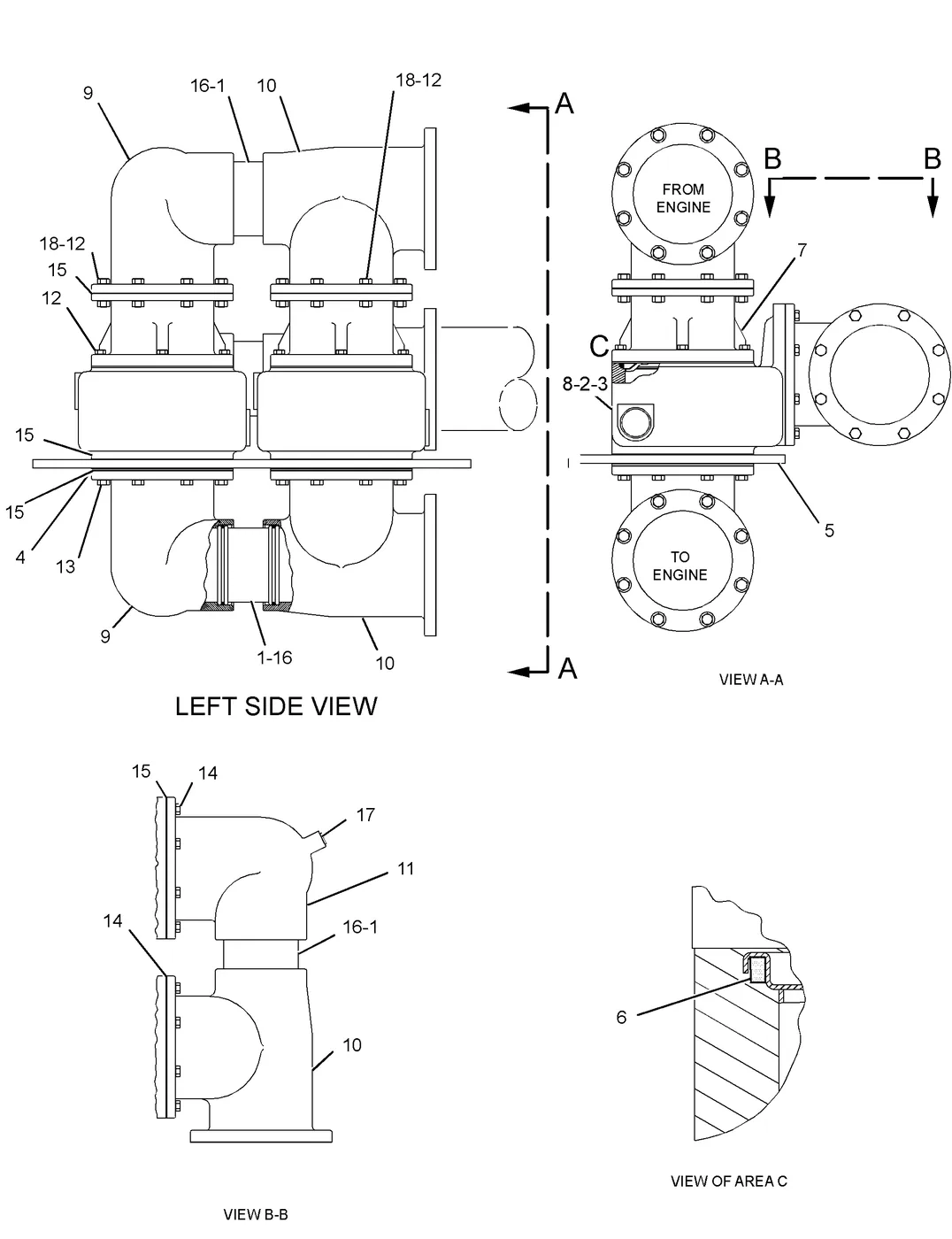 G3616 6I4953 parts diagram