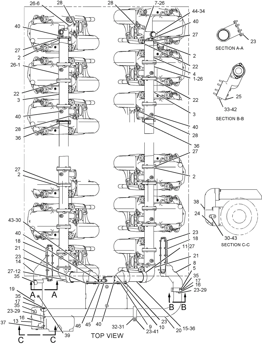 G3616 · COOLING SYSTEM · 250-0463