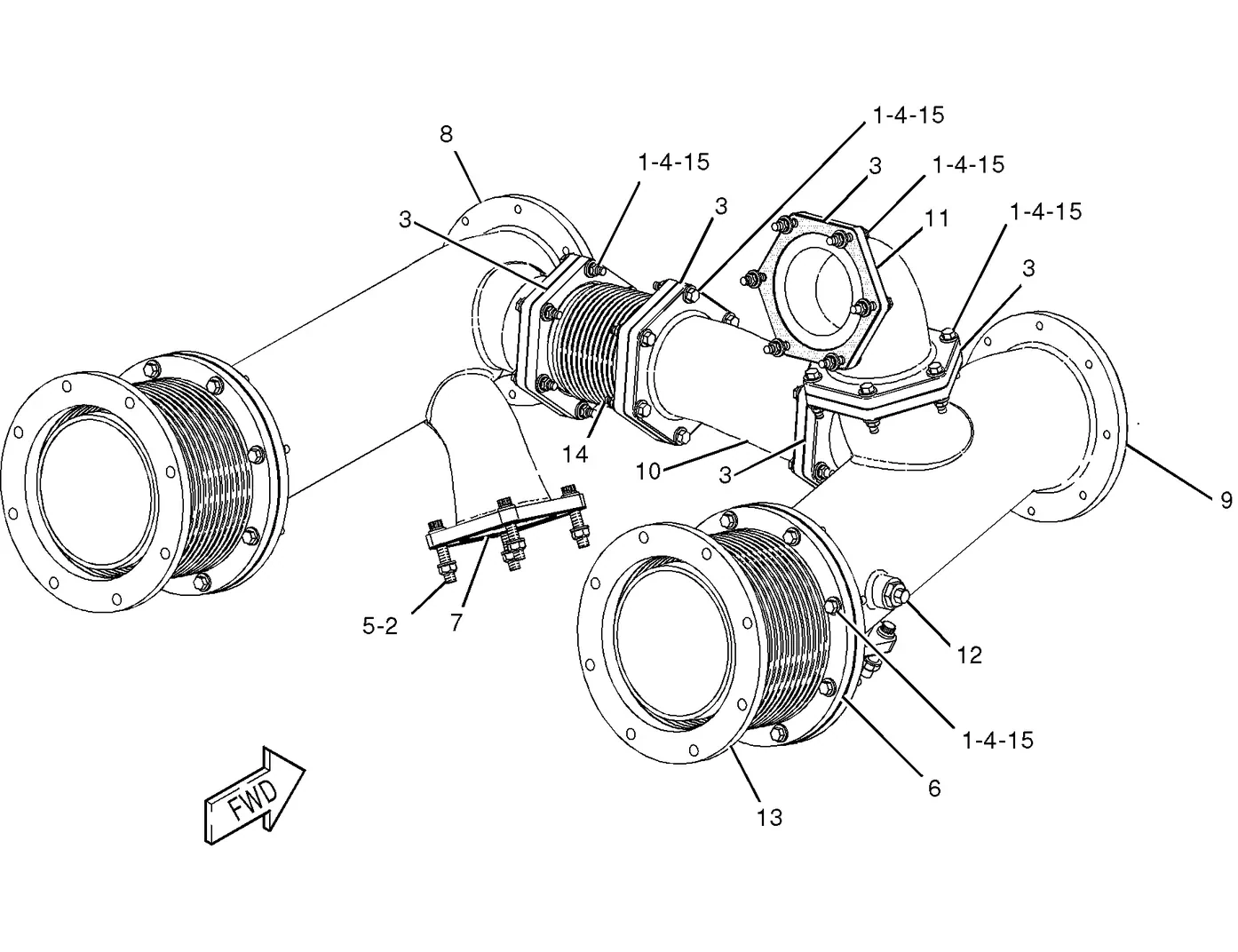 G3616 · AIR INLET AND EXHAUST SYSTEM · 131-0528 CAT parts diagram