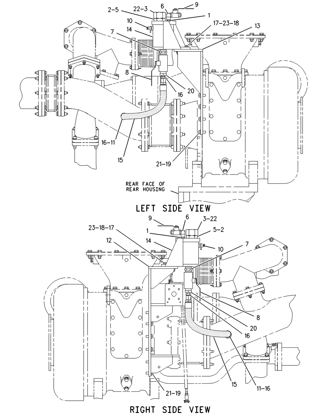 G3616 · AIR INLET AND EXHAUST SYSTEM · 159-1112 CAT parts diagram