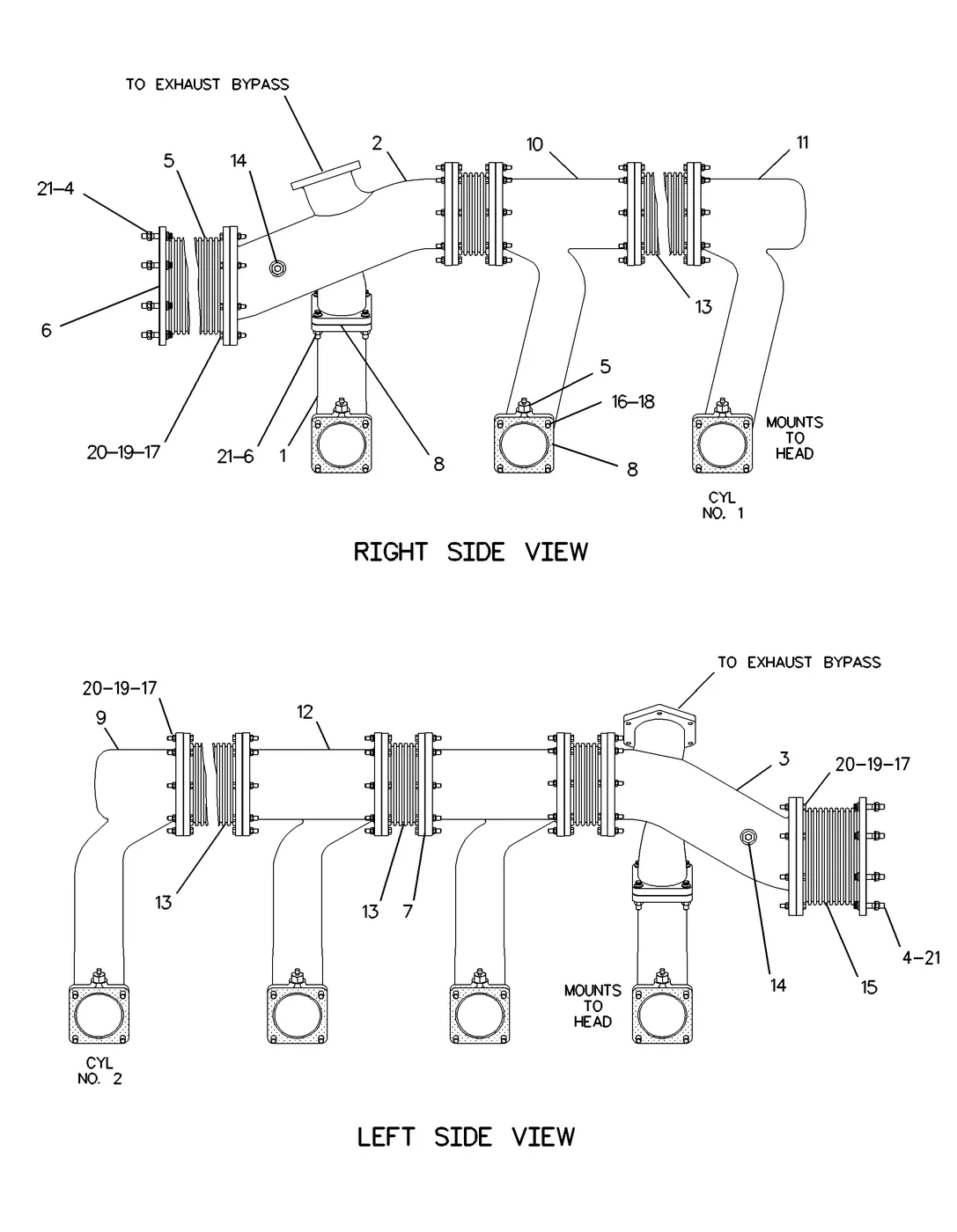G3616 4P4792 parts diagram