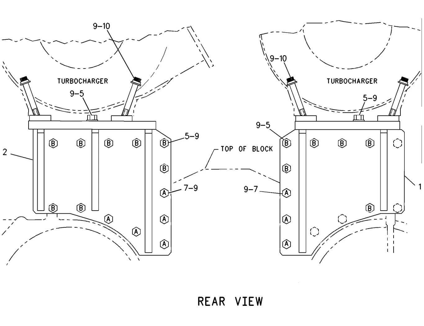 G3616 · AIR INLET AND EXHAUST SYSTEM · 128-2904 CAT parts diagram