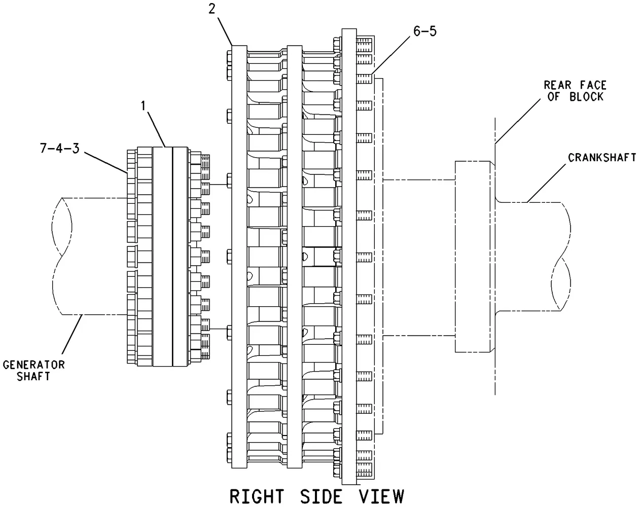 G3616 · BASIC ENGINE · 147-0076 CAT parts diagram