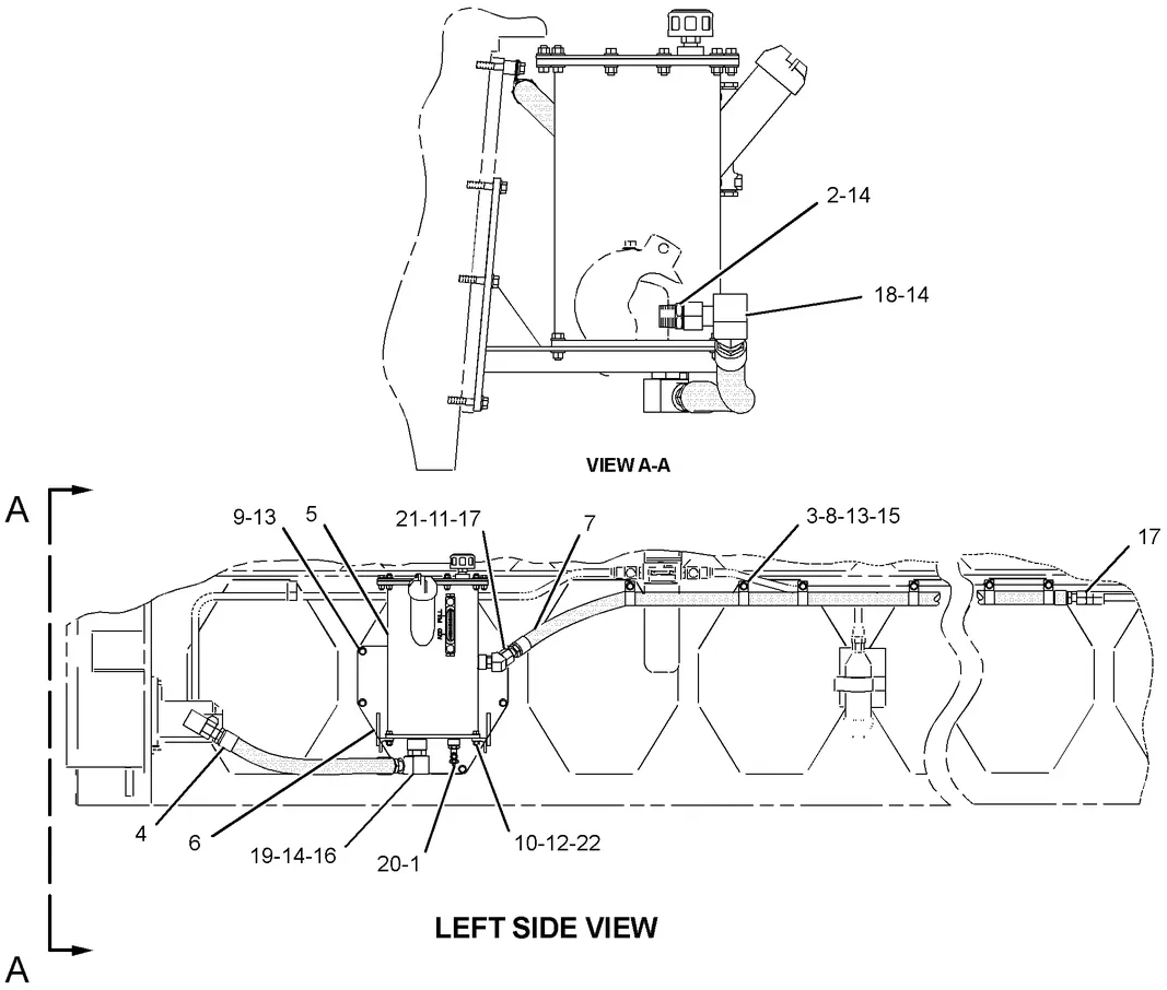 G3616 · FUEL SYSTEM · 117-3196 CAT parts diagram